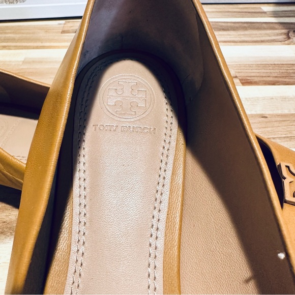 Tory Burch Lowell 2 Ballet Flats Mestico Blonde Leather, Size 9 - Picture 10 of 13